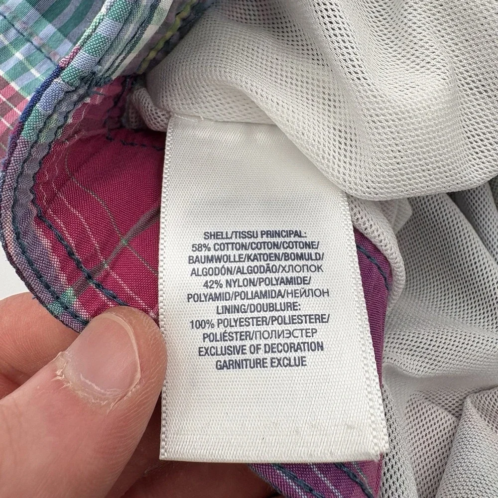Polo‎ Ralph Lauren Boys XL 18-20 Swim Trunks Plaid Madras Mesh Lined Pony